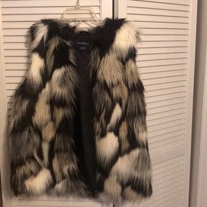 Faux fur vest